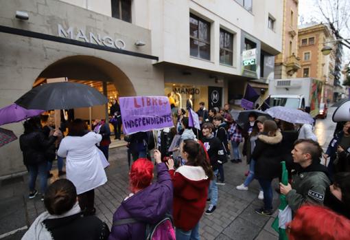 Manifestantes en El Bulevar