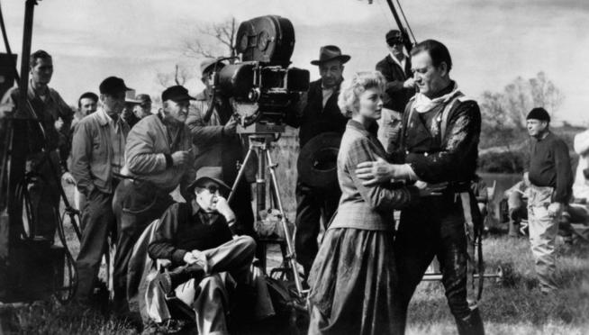 John Ford, en el rodaje de «La diligencia»