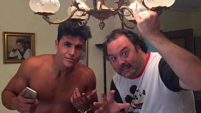 Kiko Jiménez con el productor de contenido explícito Torbe