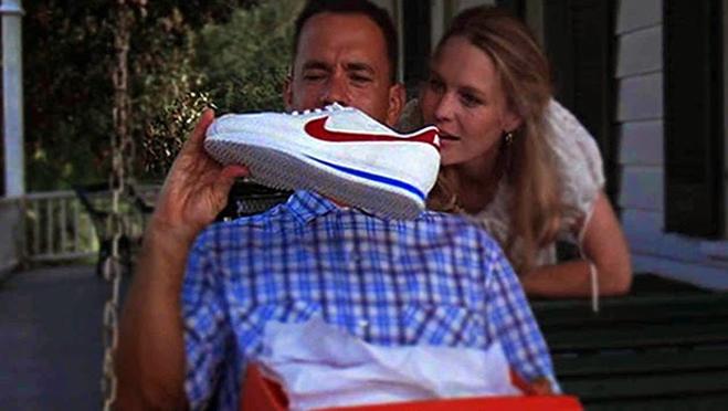 «Forrest Gump» cuando Jenny le regala su primer par de zapatillas
