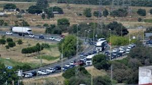 Atascos en la A-92 a consecuencia de un accidente