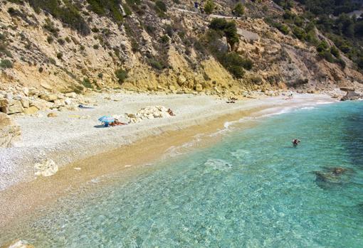 Cala Ambolo, en Jávea