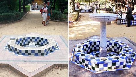 Reparados en un mes los destrozos sufridos en los jardines de Murillo