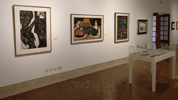 Una de las salas de exposición de Miguel Herrero en Marbella