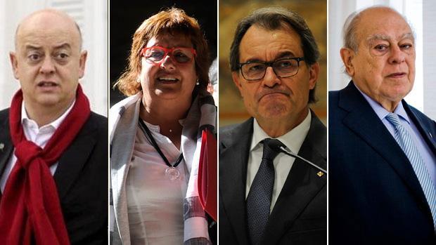 Odón Elorza, Dolors Bassa, Artur Mas y Jordi Pujol