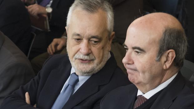 José Antonio Griñán y Gaspar Zarrías, este miércoles en el juicio por los Ere