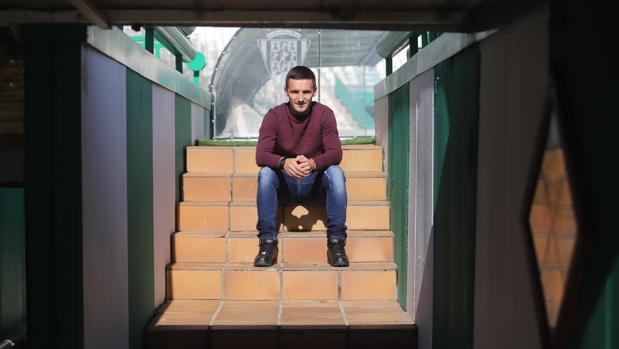 El atacante serbio del Córdoba, Sasa Jovanovic, el martes, en el estadio