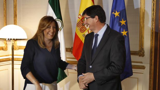 Susana Díaz y Juan Marín, en una imagen de archivo