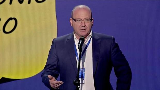 El alcalde de Jaén, Javier Márquez, durante la reciente convención del PP