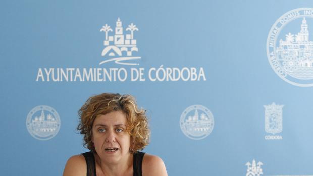 Alba Doblas, en una comparecencia en el Ayuntamiento