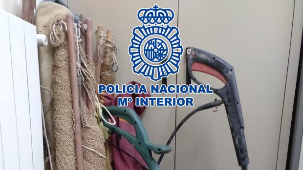 Objetos robados por los detenidos que han sido recuperados por la Policía Nacional
