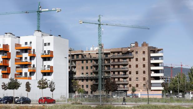 Promoción de viviendas en construcción en la zona de Poniente