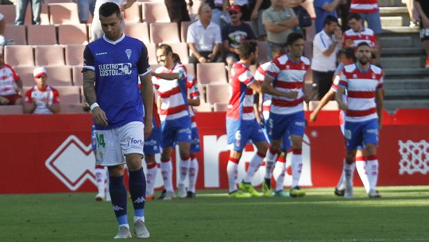Jaime lamenta un gol del Granada