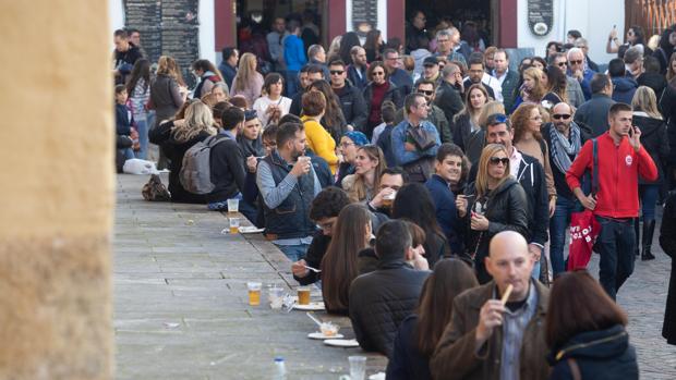 Turistas en el centro de Córdoba