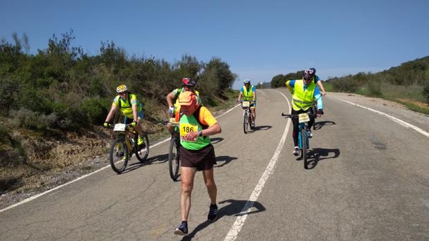 Antonio Estepa, en un tramo de la carrera