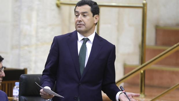 El presidente de la Junta de Andalucía, Juanma Moreno