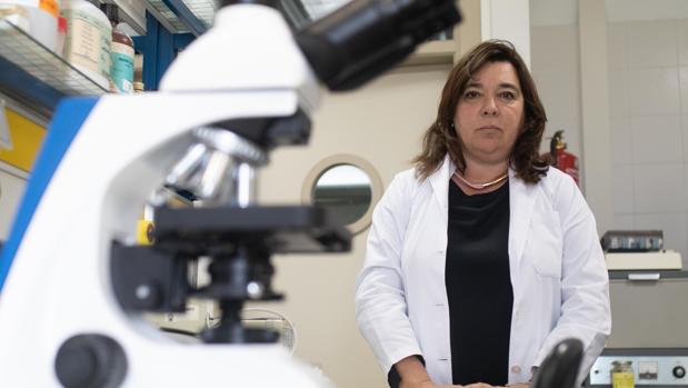 Salud Serrano, en su laboratorio
