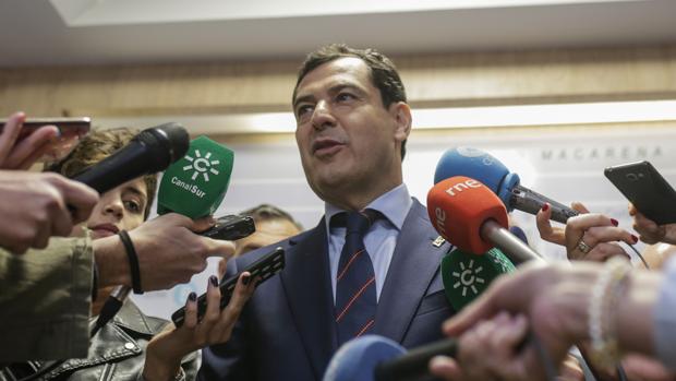 El presidente de la Junta de Andalucía, Juanma Moreno