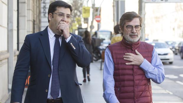 El presidente del Córdoba CF, Carlos González, y el exmáximo accionista blanquiverde Carlos González