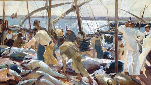 La celebración del sorteo en Ayamonte servirá para promocionar el «Año Sorolla». En la imagen el cuadro «La pesca del atún»