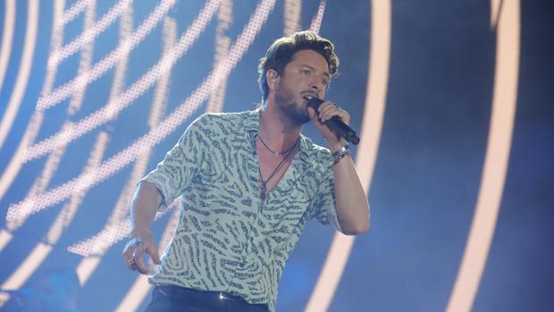 Manuel Carrasco, en un reciente concierto en Sevilla