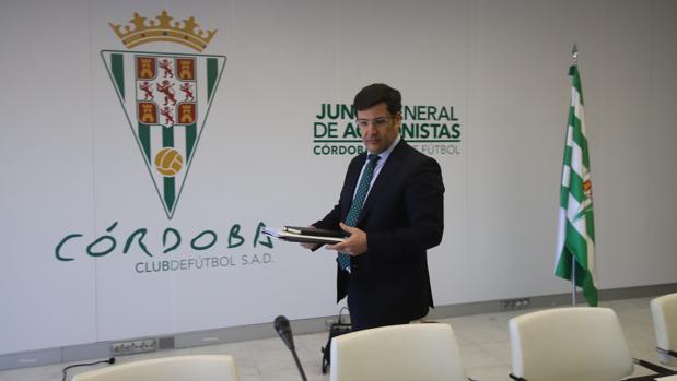 Jesús León en una comparecencia pública