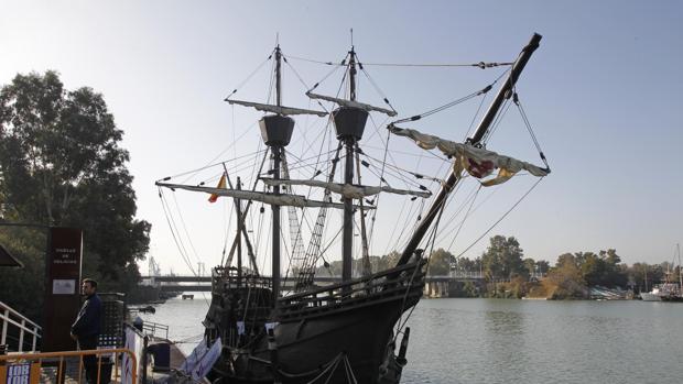 Réplica de la nao Victoria, en el Guadalquivir