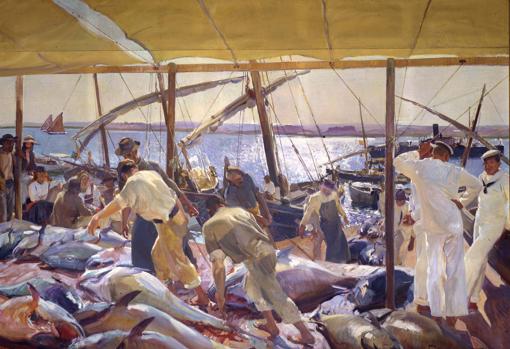 El cuadro «La pesca del atún» de Joaquín Sorolla