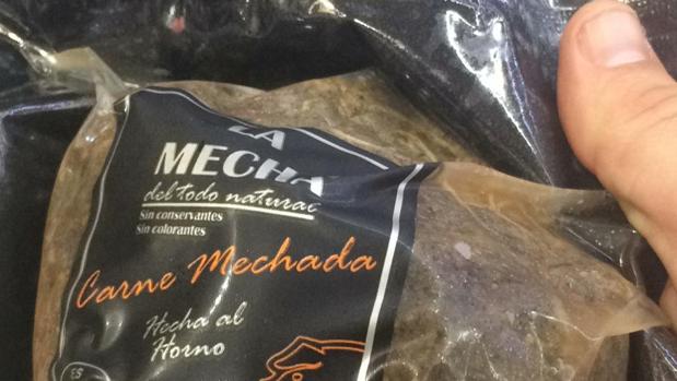 La carne mechada que estaría contaminada es de la marca La Mechá