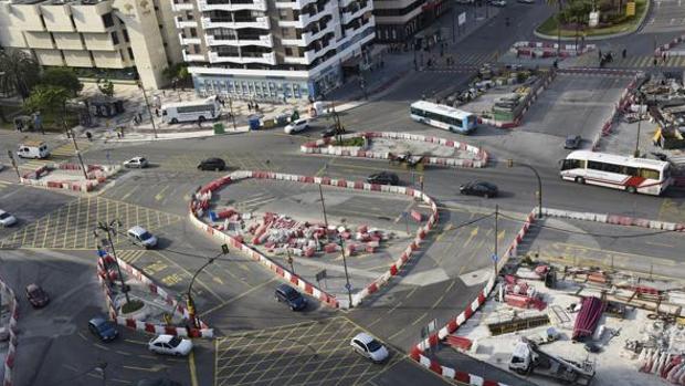 Las obras del metro afectan a la avenida de Andalucía desde hace una década