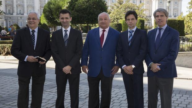 Miguel Ángel Moncholi, José Pablo López, Borja Domecq, Juan del Álamo y Ángel Garrido