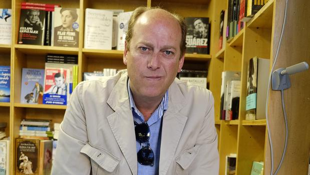 Fernando Carrasco durante la Feria del Libro de 2014