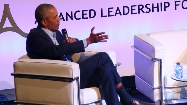 Barack Obama, durante su intervención en la Cumbre de Innovación Tecnológica y Economía Circular