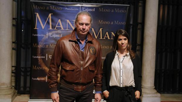El cantante y la rejoneadora, protagonistas del mano a mano de Cajasol