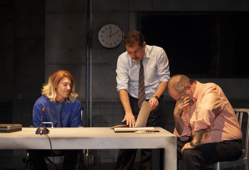 Adrián Lastra, Javier Godino y Joaquín Climent, en una escena de «Port Arthur»