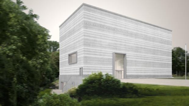 Infografía del exterior del nuevo centro, construido por Heike Hanada