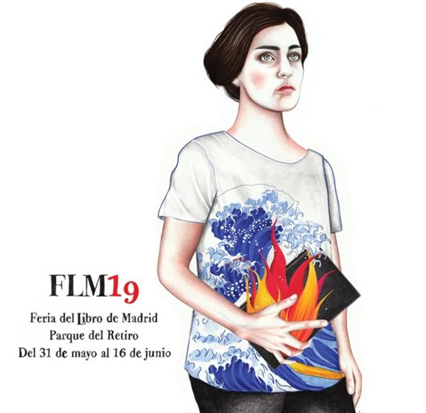 El cartel de la Feria del Libro de Madrid 2019, obra de Sara Morante