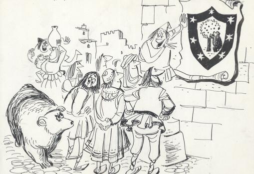 Ilustración de «Historia de Madrid», de Antonio Mingote