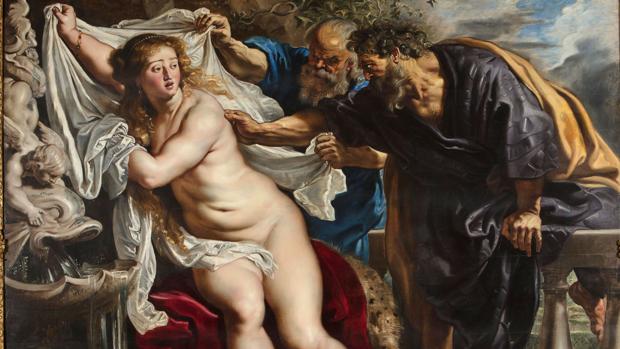 Detalle de «Susana y los viejos», de Rubens, tras su restauración