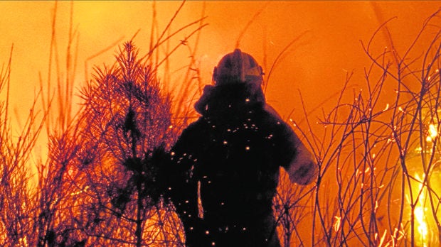 Una de las escenas incendiarias de «O que arde»