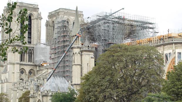 Situación actual de la catedral de Notre Dame, París (Francia)
