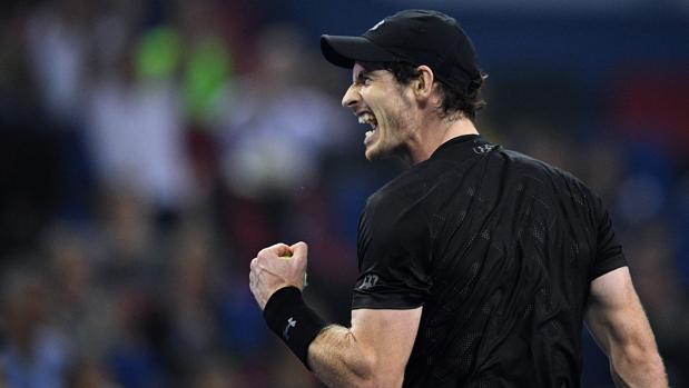 Murray, durante la final de Shanghái contra Bautista
