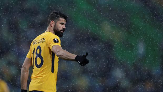 Diego Costa durante el partido contra el Sporting de Lisboa