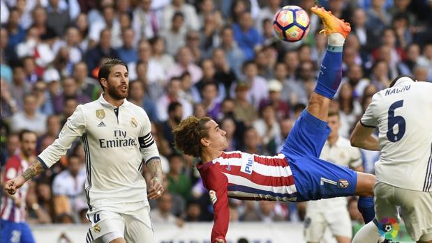 Sergio Ramos y Griezmann, el pasado curso en el Santiago Bernabéu