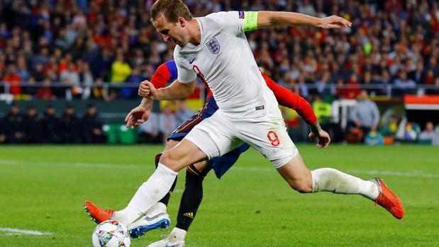 Harry Kane, durante el España-Inglaterra jugado en el Villamarín