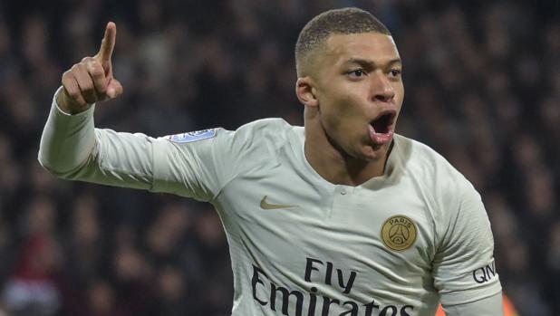 Mbappé, en un partido del PSG