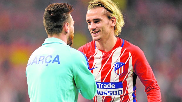Leo Messi y Antoine Griezmann