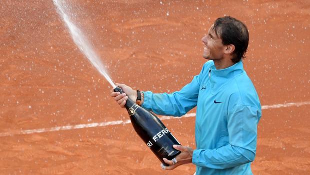 Nadal festeja el título en Roma
