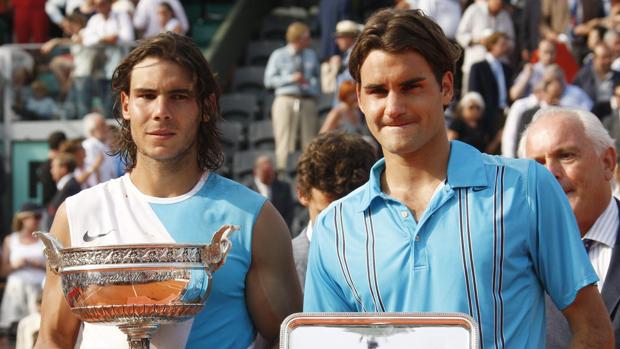 Nadal y Federer, tras la final de 2006