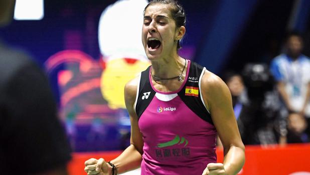Carolina Marín, tras ganar el Abierto de China